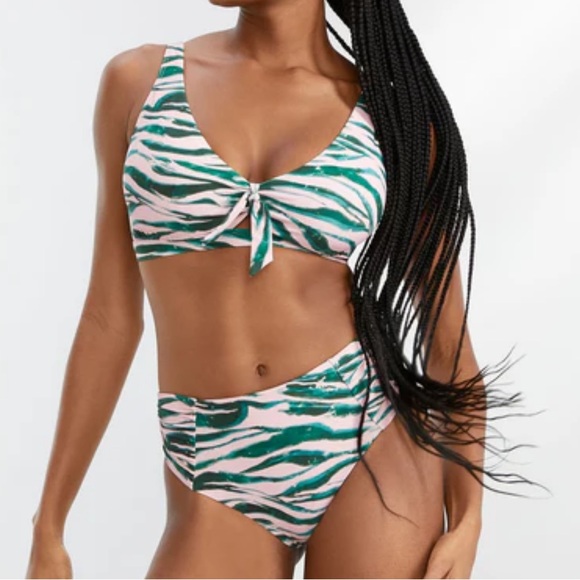 Birdsong Animal Instinct Front Tie Bikini - Picture 5 of 8